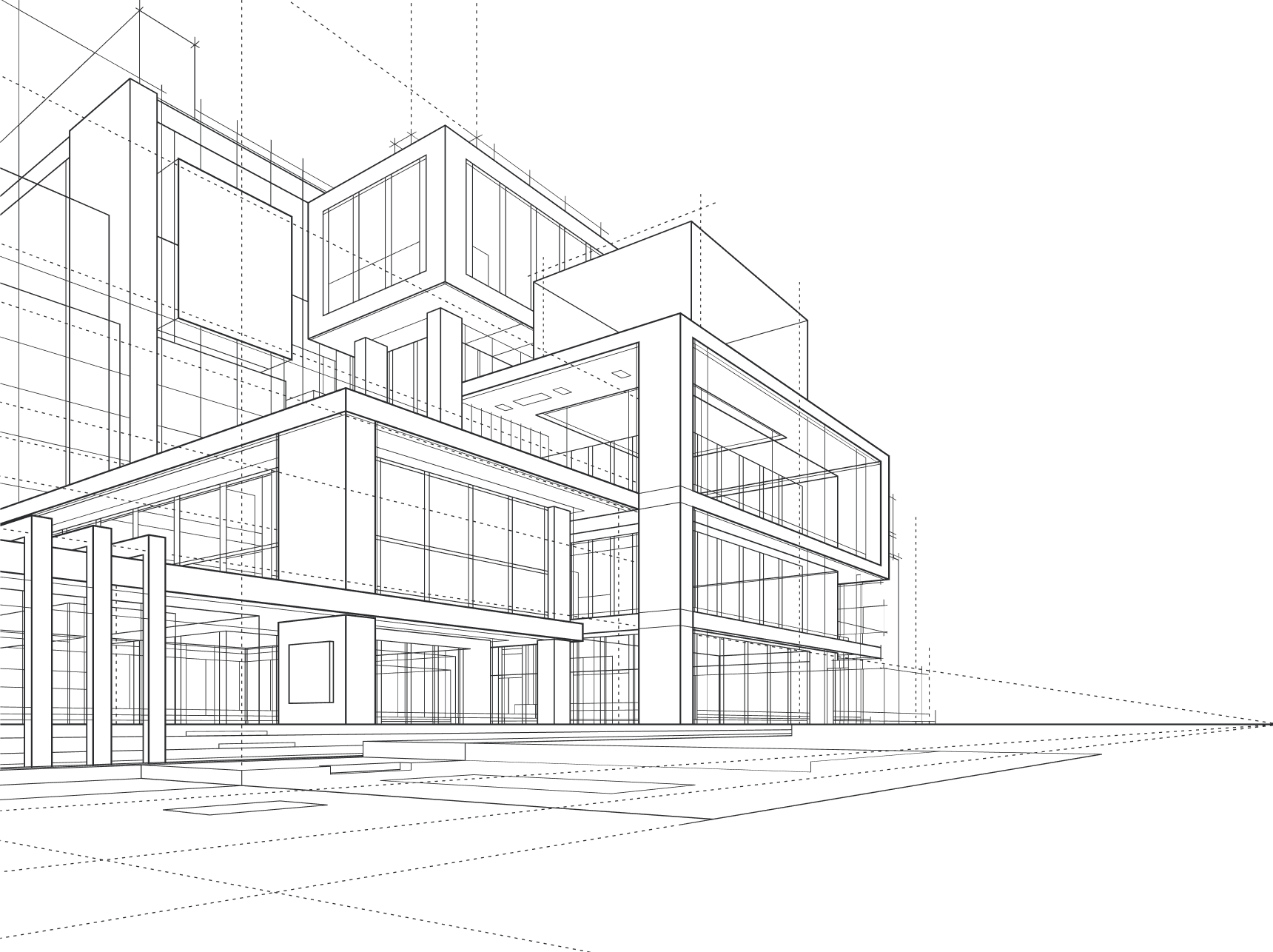 Architectural blueprint background